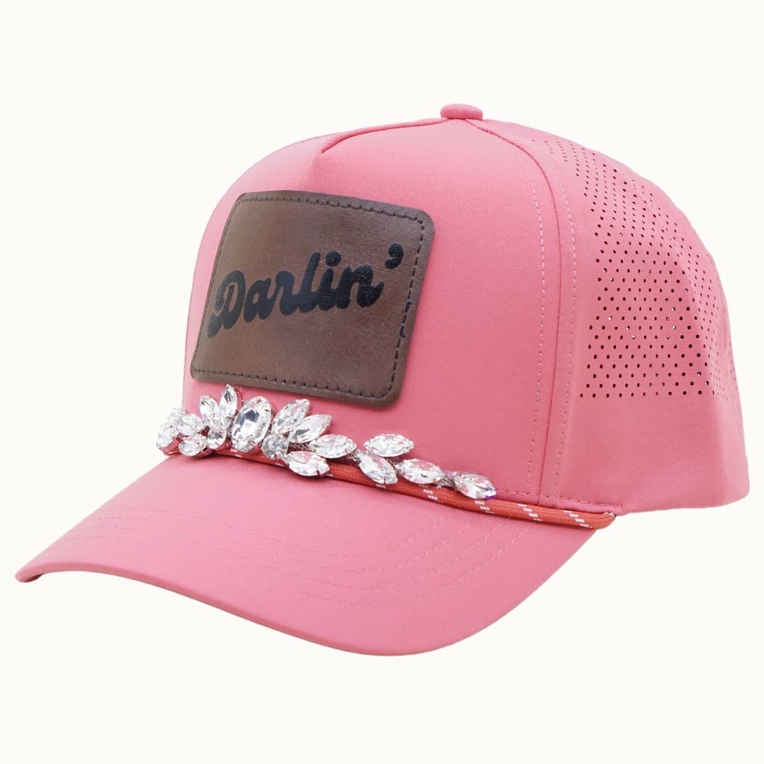 DARLIN' Bejeweled Trucker Cap