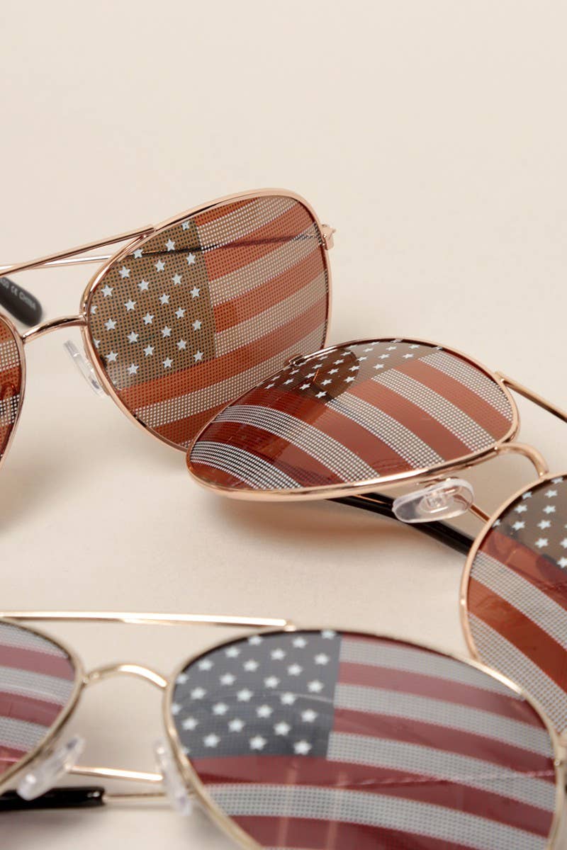 The American Flags Aviator Sunglasses