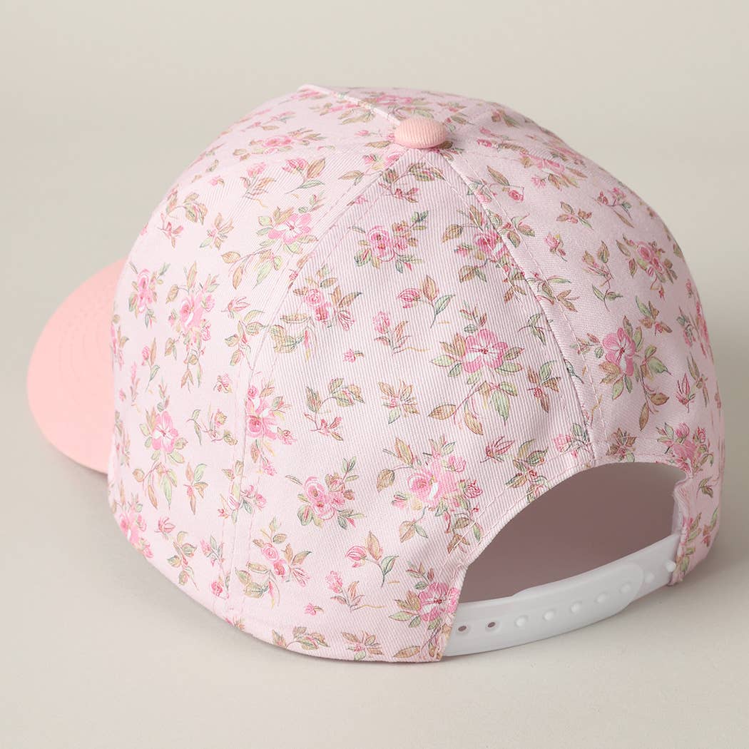 Pink MOMMIN' Flower Trucker Hat