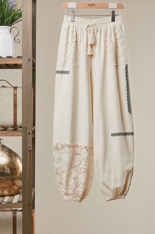 Free People inspired Lace Joggers