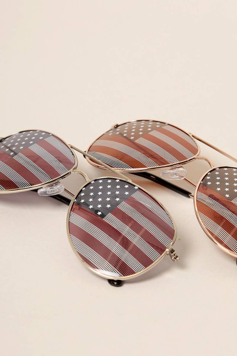 The American Flags Aviator Sunglasses