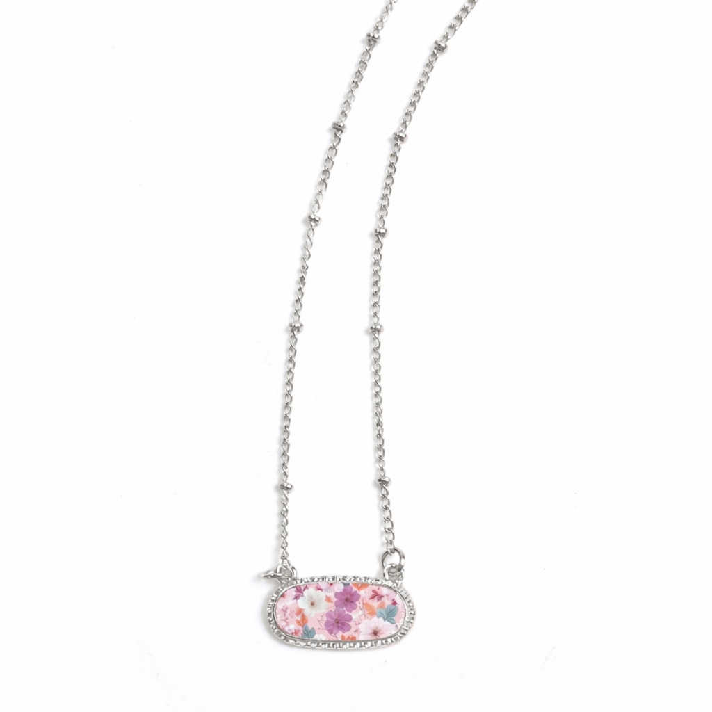 The SILVER Floral Necklace