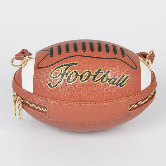 Moms Purse Football Clutch Brown