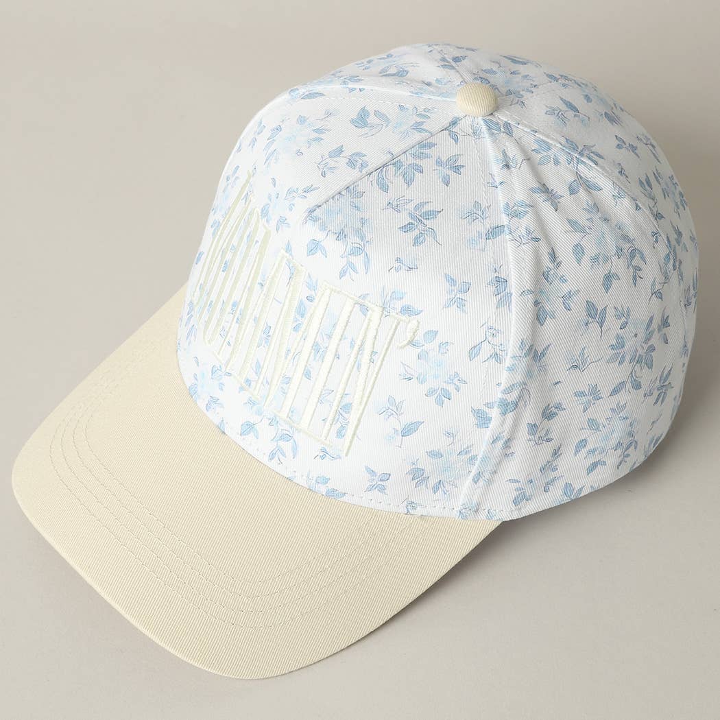 Blue Floral MOMMIN' Trucker Hat