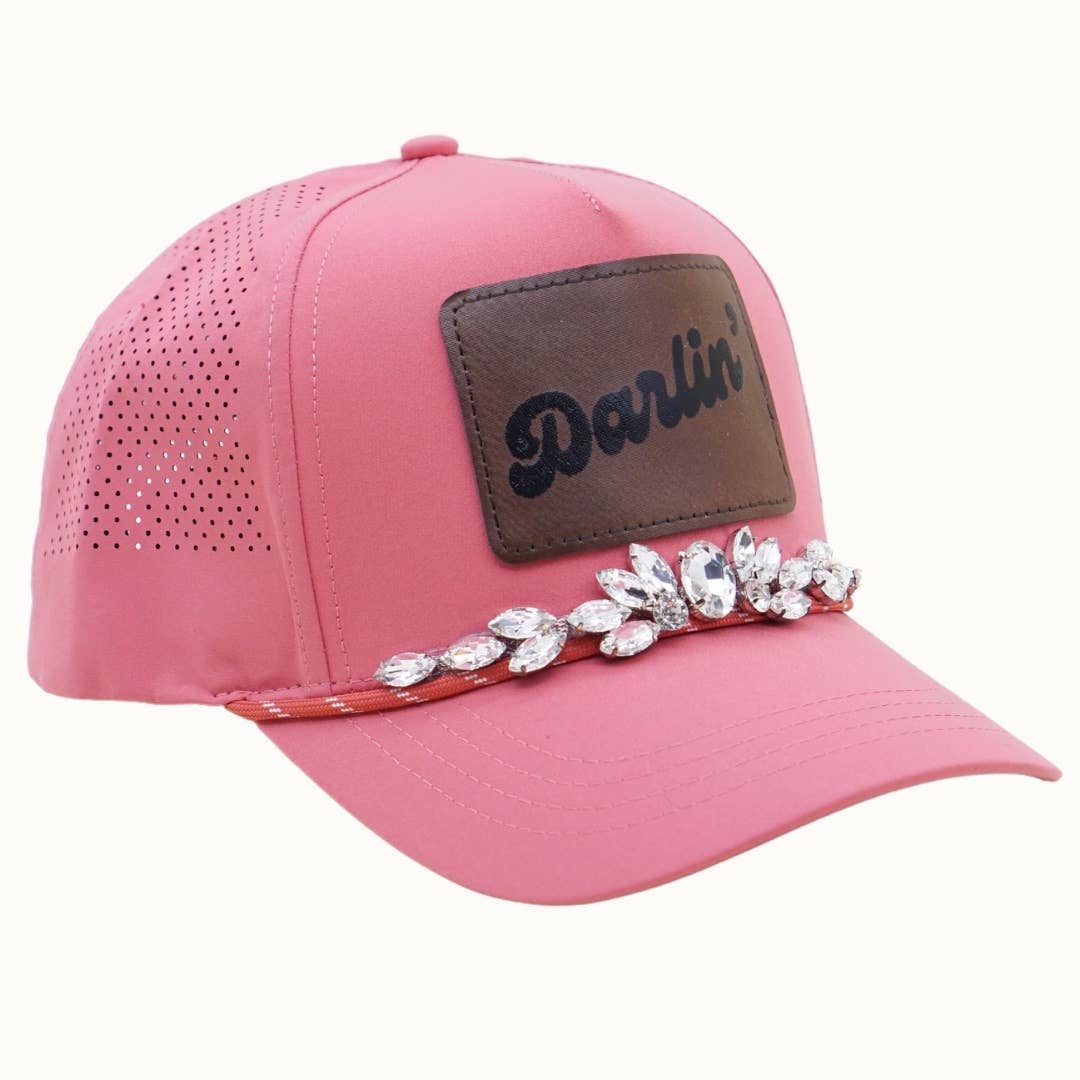 DARLIN' Bejeweled Trucker Cap