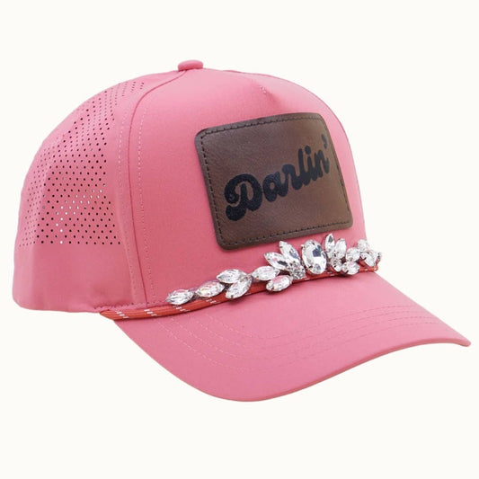 DARLIN' Bejeweled Trucker Cap