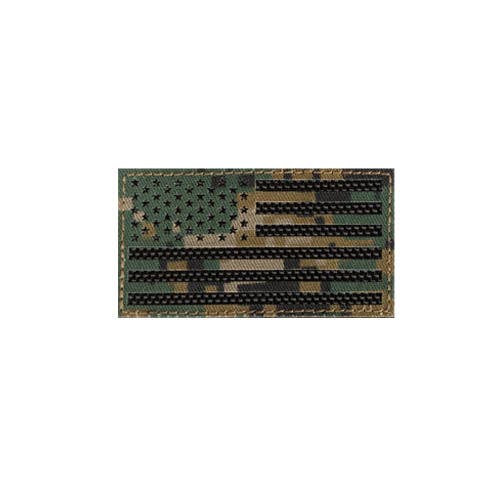 Laser Cut Woodland MARPAT American Flag Patch