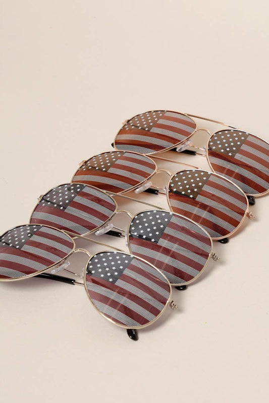 The American Flags Aviator Sunglasses